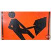 Image 4 : MEN AT WORK Sign (Aluminum) (29-1/2" x 29-1/2")