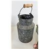 Image 4 : Variety Galvanized Jugs; Stein & IHC Metal Box (IHC Box Measures: 4"H x 22"L x 10"D)