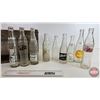 Image 2 : Collector Combo : Wood Bottle Crate "GRAND Soft Drink" & Clear Bottles (9) (Bottles: Mr Pibb, Tall, 
