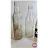 Image 4 : Collector Combo : Wood Bottle Crate "GRAND Soft Drink" & Clear Bottles (9) (Bottles: Mr Pibb, Tall, 