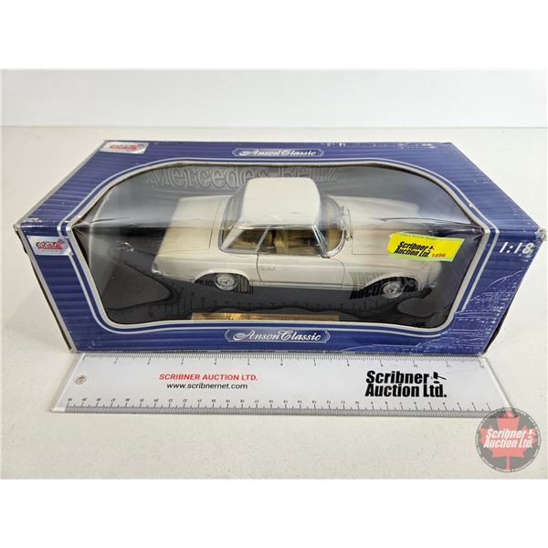 Enson Die-Cast : ANSON CLASSIC : Mercedes Benz (Scale 1:18) (Box Measures: 4-1/2"H x 12-3/4"W x 6"D)