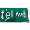 Image 4 : Single Sided Aluminum Street Sign : Bate Ave  (6"H x 18"W x 1/4"D)