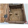 Image 9 : Antique Wood Box Telephone (19"H x 13-1/2"W x 9"D)