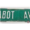 Image 4 : Single Sided Street Sign (Steel) : CABOT AVE (6" x 27-1/4")