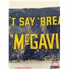 Image 3 : Single Sided Tin Sign : DON'T SAY "BREAD" SAY - "McGAVIN'S" (Embossed) (10" x 20")