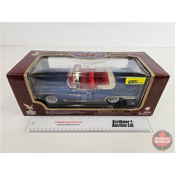 Road Legends Die-Cast Metal Collection : CADILLAC ELDORADO BIARRITZ 1958 (Scale 1:18) (Box Measures: