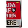 Image 4 : Single Sided Tin Sign (Embossed) : CANADA PROOF BATTERIES SOLD HERE (23-1/2" x 17-1/2")
