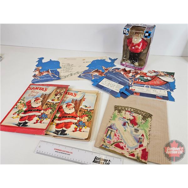 SANTA Theme Collector Combo: - NASCAR 2004 8" Collectible Figurine (Box Measures: 9"H x 5-3/4"W x 3-