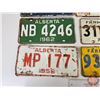 Image 2 : Alberta Lic Plates (17) : 1960's & 1970's (Note: One Matching Set) (All 6" x 12")