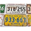 Image 4 : Alberta Lic Plates (17) : 1960's & 1970's (Note: One Matching Set) (All 6" x 12")