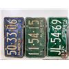 Image 8 : Alberta Lic Plates (17) : 1960's & 1970's (Note: One Matching Set) (All 6" x 12")