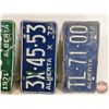 Image 9 : Alberta Lic Plates (17) : 1960's & 1970's (Note: One Matching Set) (All 6" x 12")
