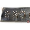 Image 9 : Railroad Tracks Crossing Steel Sign : TRACKS (Reflective Button Lenses) (8"H x 27-1/4"W x 1/2")