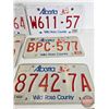 Image 3 : Alberta Lic Plates (17) : Yellow/Black & White/Red (Note: Three Matching Sets) (All 6" x 12")