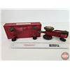 Image 12 : Collector Combo ~ Tin Toys : Truck & Tractor & Wagon  (Truck Measures: 5"H x 4-1/2"W x 10-1/2"L)