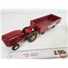 Image 7 : Collector Combo ~ Tin Toys : Truck & Tractor & Wagon  (Truck Measures: 5"H x 4-1/2"W x 10-1/2"L)