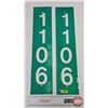 Image 2 : Single Side Reflective Road Signs (2): "1106" (Both Measure: 23-3/4" x 5-1/4")