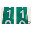 Image 4 : Single Side Reflective Road Signs (2): "1106" (Both Measure: 23-3/4" x 5-1/4")