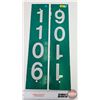 Image 8 : Single Side Reflective Road Signs (2): "1106" (Both Measure: 23-3/4" x 5-1/4")