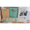 Image 12 : Collector Combo ~ Train Ephemera (1930's & 1940's & 1950's) : Tags, Menus, Side Puzzle, Merchandise 