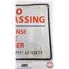 Image 5 : Single Sided Aluminum Sign : NO TRESPASSING : VICTORIA AIRPORT AUTHORITY (23-3/4" x 29-1/2")
