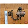Image 1 : Coal Oil Lamp with Wall Mount Cast Iron Bracket  (Bracket Measures from Wall 12")