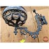 Image 5 : Coal Oil Lamp with Wall Mount Cast Iron Bracket  (Bracket Measures from Wall 12")