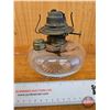Image 7 : Coal Oil Lamp with Wall Mount Cast Iron Bracket  (Bracket Measures from Wall 12")