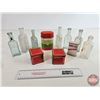 Image 1 : Apothecary & First Aid Collector Combo (11) :  - (7) Bottles (Embossed) (Variety) - (1) Boy Scouts o