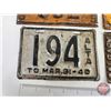 Image 2 : Calgary / Alberta Lic Plates (4):  - 1938 Truck 729 - 1935 Truck 582 - 1970 Alta 194 - 1937-38 Alber
