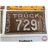 Image 4 : Calgary / Alberta Lic Plates (4):  - 1938 Truck 729 - 1935 Truck 582 - 1970 Alta 194 - 1937-38 Alber