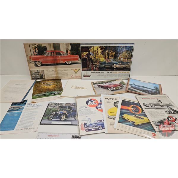 Collector Combo ~ Vintage Cadillac Ads & Brochures (Large Variety) (See Pictures for Types / Styles 