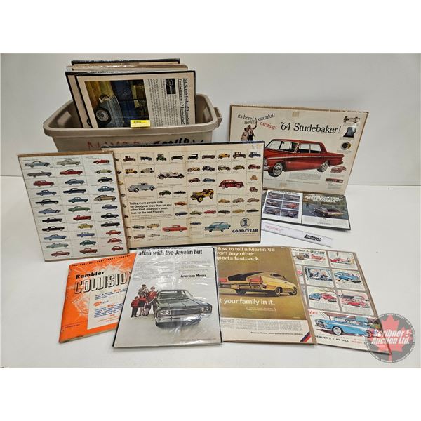 Collector Combo ~ Tote Lot ADS : Vintage Dodge; Plymouth; Studebaker; Hudson; AMC; etc! (Large Varie