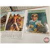 Image 8 : Collector Combo ~ Vintage Calendars & Calendar Toppers (Large Variety) (13) (Largest Measures: 35" x