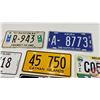 Image 3 : Foreign Lic Plates (10) (Variety) : Incl. Saint Marten; Aruba; Barbados; Belize; etc (Biggest Measur