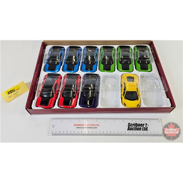 KINSMART 2023 DODGE CHALLENGER SRT DEMON 170 : Die-Cast Metal (Grouping) (9) + Yellow Lamborghini (S