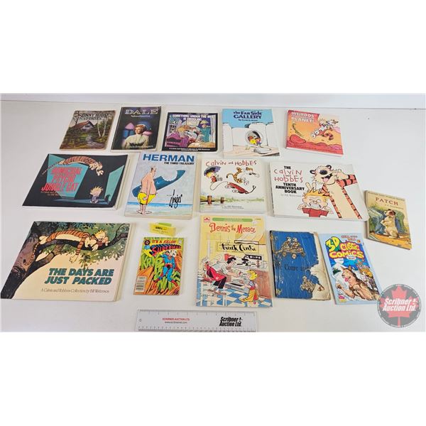Cartoon/Comic Books Collection (15) (Variety) : Incl. Calvin & Hobbes ; The Farside; Herman; etc