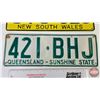 Image 3 : Australia Lic Plates (2)  (5-1/4" x 14-1/2")
