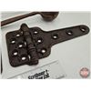 Image 2 : Cast Iron Smelting Ladles (2) & Heavy Duty Hinges (2)