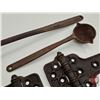 Image 4 : Cast Iron Smelting Ladles (2) & Heavy Duty Hinges (2)