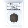 Image 4 : 1793 S-3 R-4+ AMERICA Chain Cent PCGS VG Details (Env. Damage)
