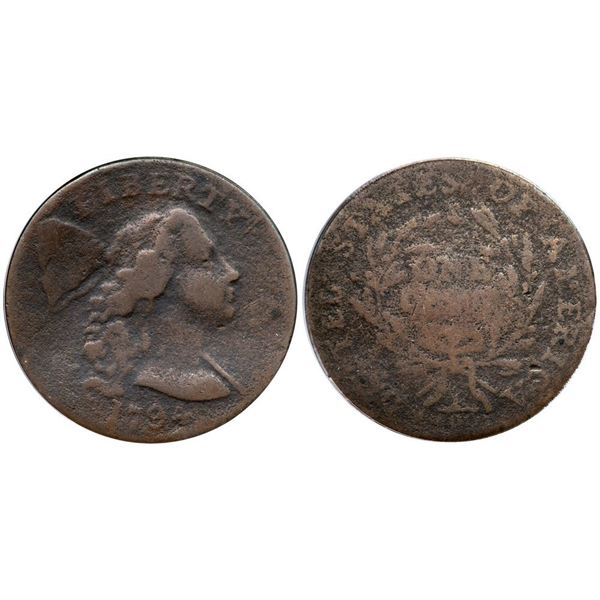 1794 S-24 R-1 Apple Cheek ANACS VG8 Details (Corroded)