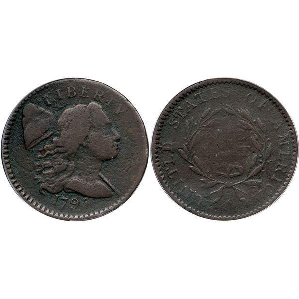 1794 S-64 R-4+ No Fraction Bar ANACS F12 Details (Corroded)