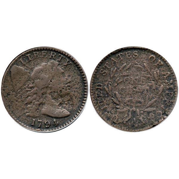 1794 S-67 R-3 ANACS VG10 Details (Corroded, Damaged)