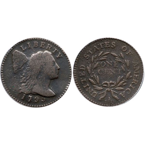 1795 S-74 R-4- Lettered Edge ANACS F12 Details (Corroded)