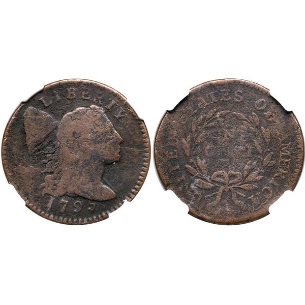 1795 S-74 R-4- Lettered Edge NGC VG Details (Environmental Damage)