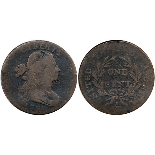 1796 S-92 R-3 Draped Bust ANACS AG3