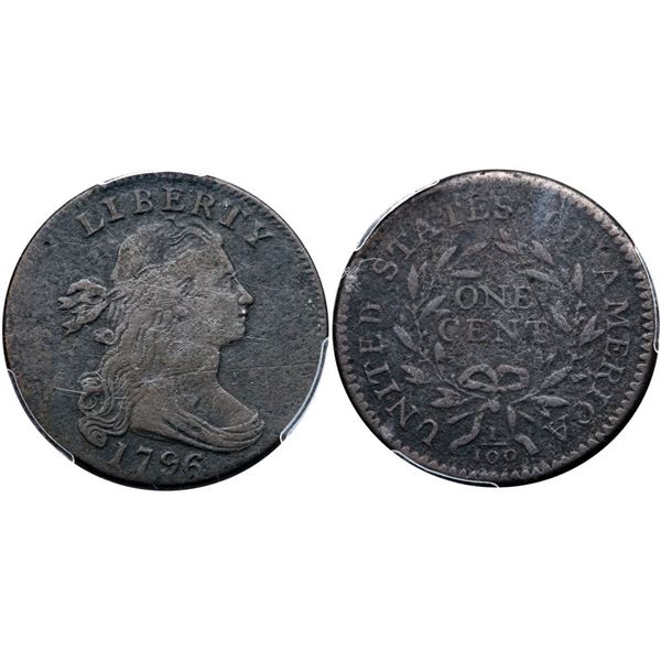 1796 S-110 R-3 PCGS F Details (Env. Damage)