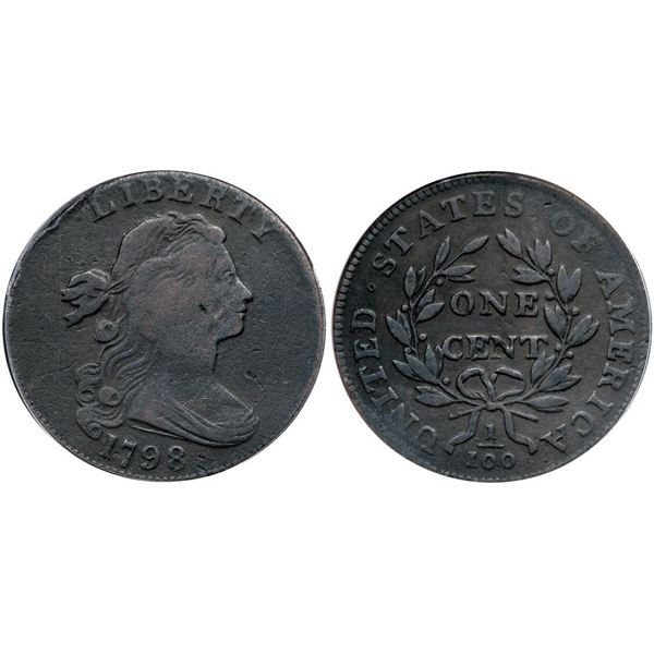 1798 S-172 R-2 ANACS F12 Details (Corroded, Damaged)