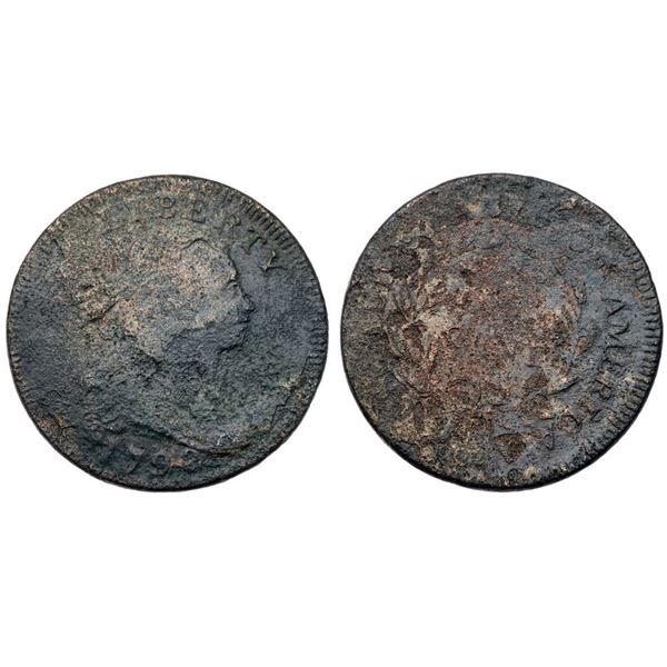 Trio of 1798 Draped Bust Cents